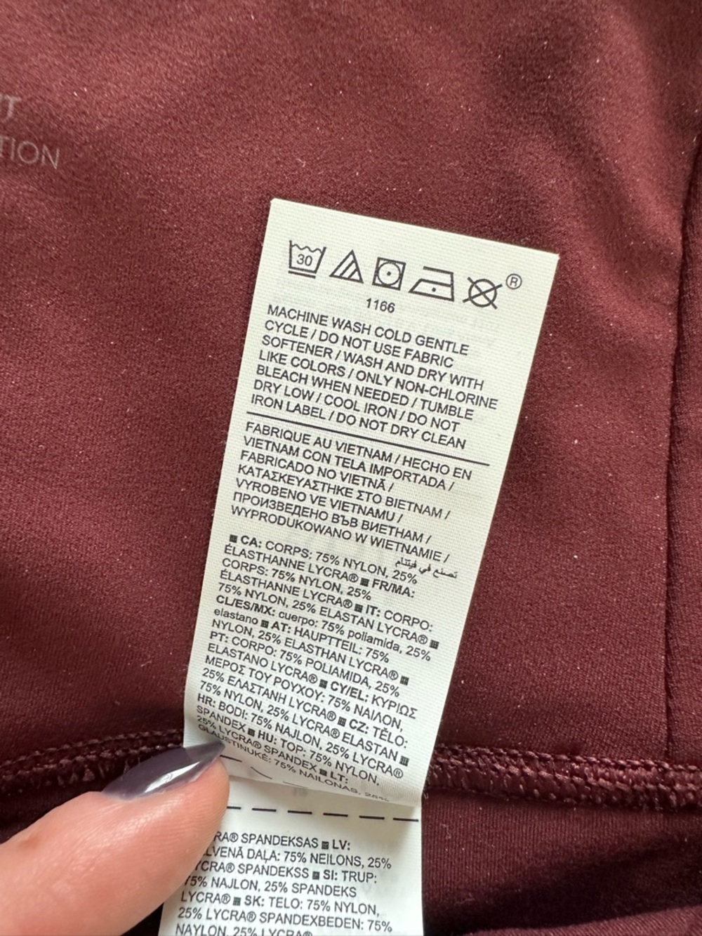 Athleta Ultra High Rise Elation 7/8 Tight Rusty Red - Picture 5 of 5